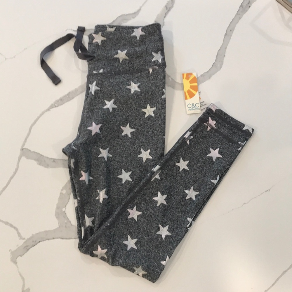 Grey & Silver Star Leggings